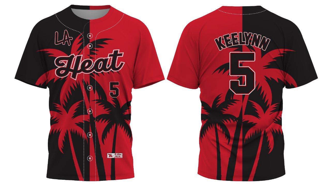 LA HEAT 6 BUTTON LIGHT MESH JERSEY
