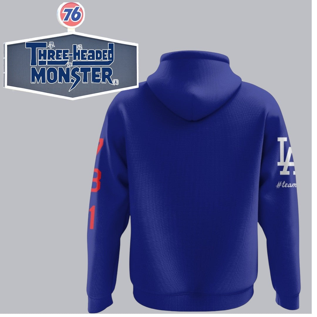 Three Headed Monster Poly Tech Fleece Pullover Hoodie