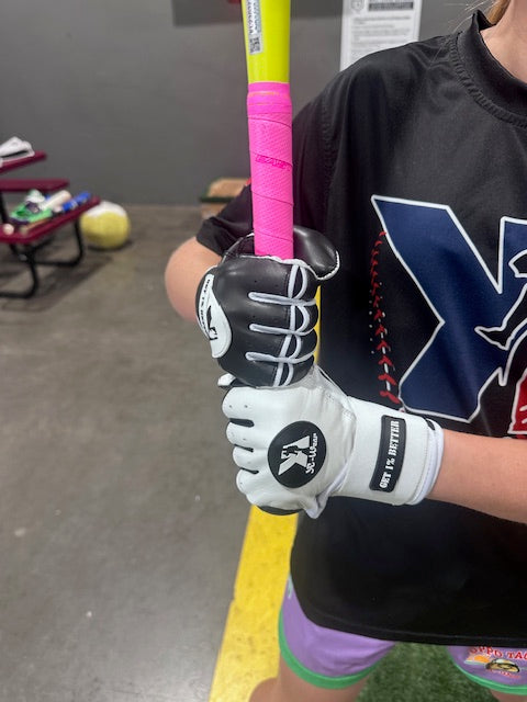 Long Cuff Batting Gloves Cookies & Cream