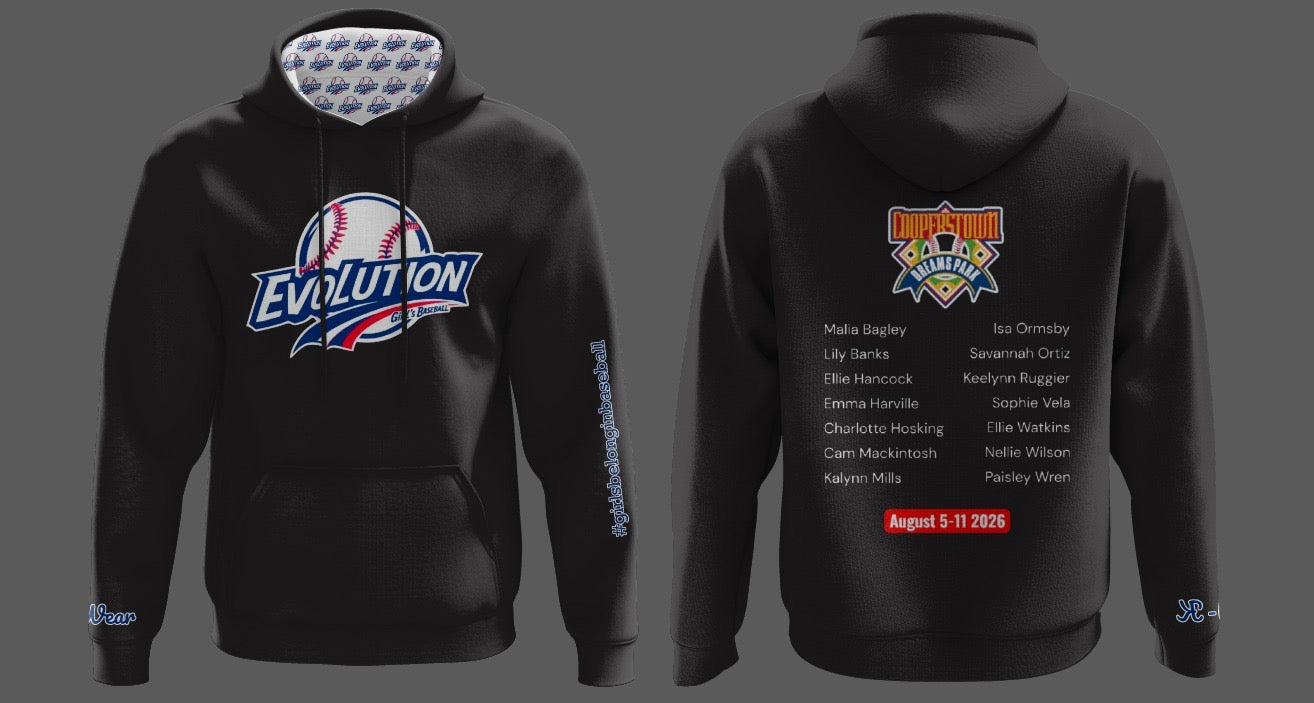 EGB COOPERSTOWN TECH HOODIE   (BLACK OR BLUE)