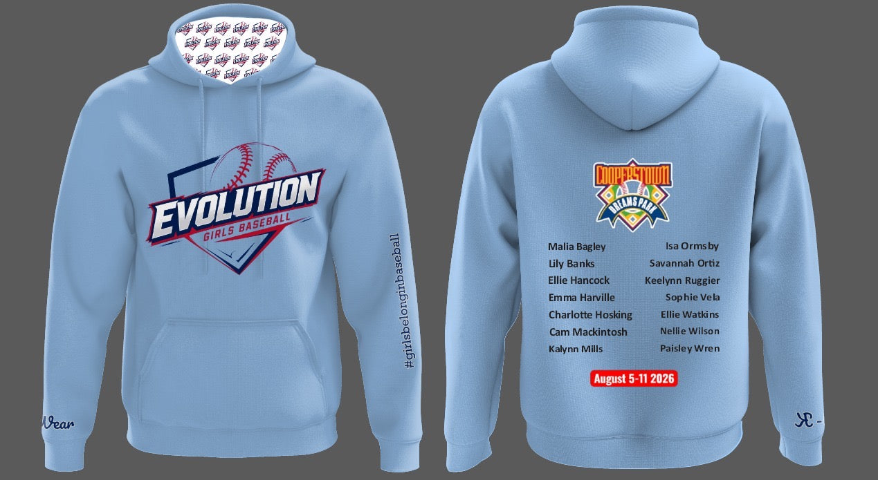 EGB COOPERSTOWN TECH HOODIE   (BLACK OR BLUE)
