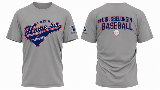 HOME RUN COOPERSTOWN DRY FIT SHIRT , CUSTOMIZABLE (UNISEX)