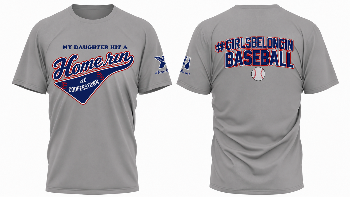 HOME RUN COOPERSTOWN DRY FIT SHIRT , CUSTOMIZABLE (UNISEX)