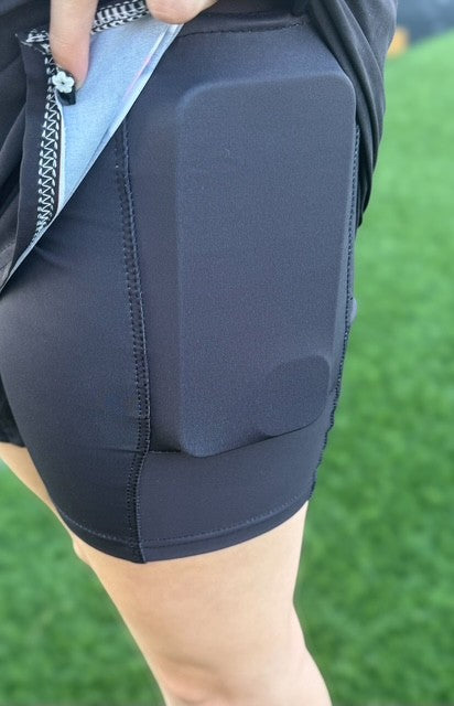 Women's Dri-FIT High-Waisted 5" 2-in-1 Shorts "Girls Belong in Baseball" Blk/Blk