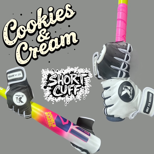 Short Cuff Batting Gloves Cookies & Cream